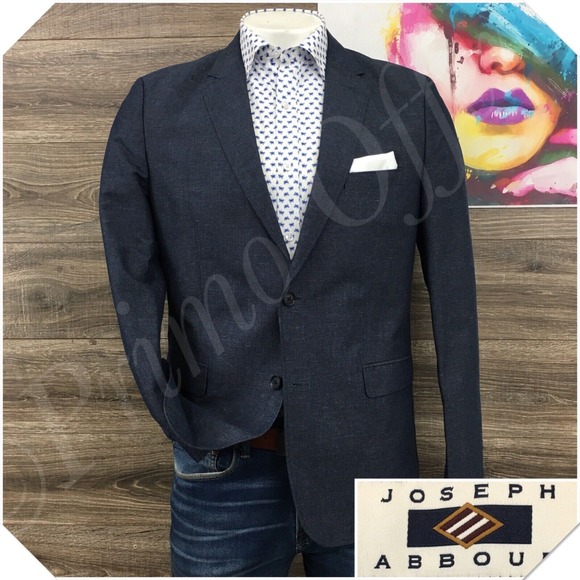 JOSEPH ABBOUD Mens Blazer Sport Coat Casual Jacket Size L 42R‎ Cotton Linen Suit